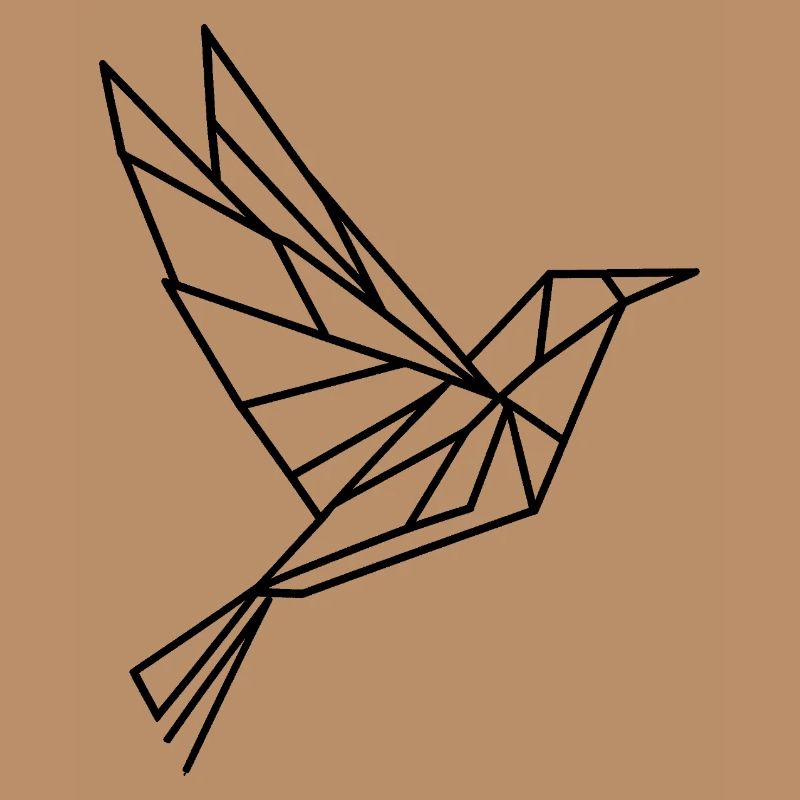 Origami-Vogel, Kolibri