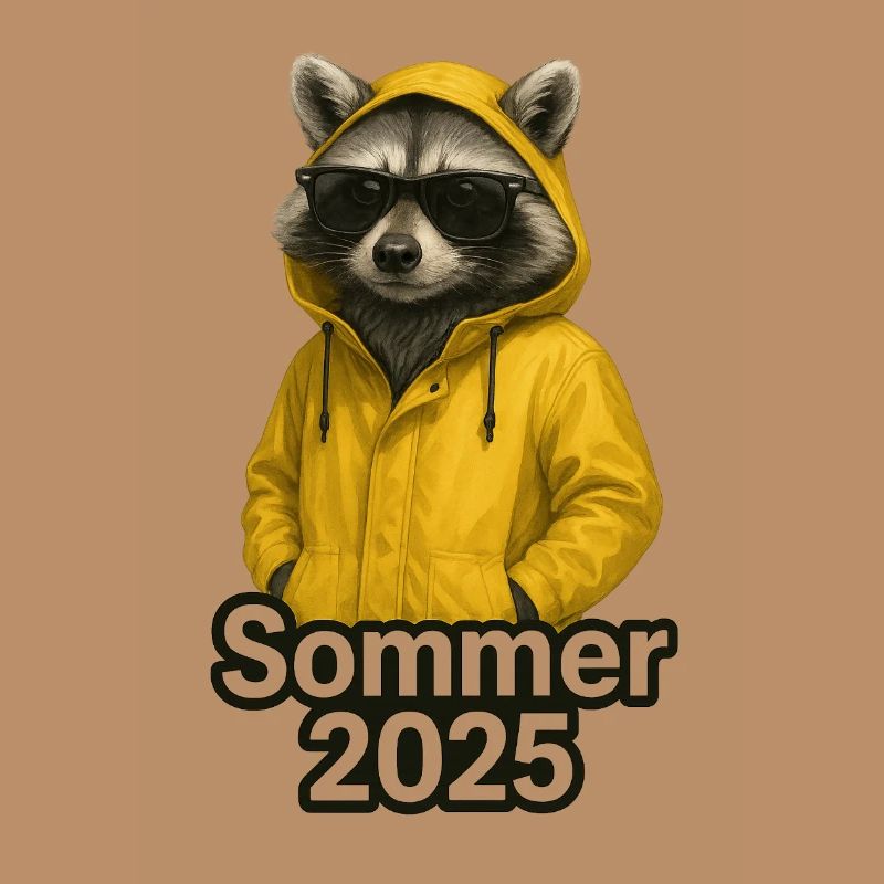 Waschbär Sommer 2025