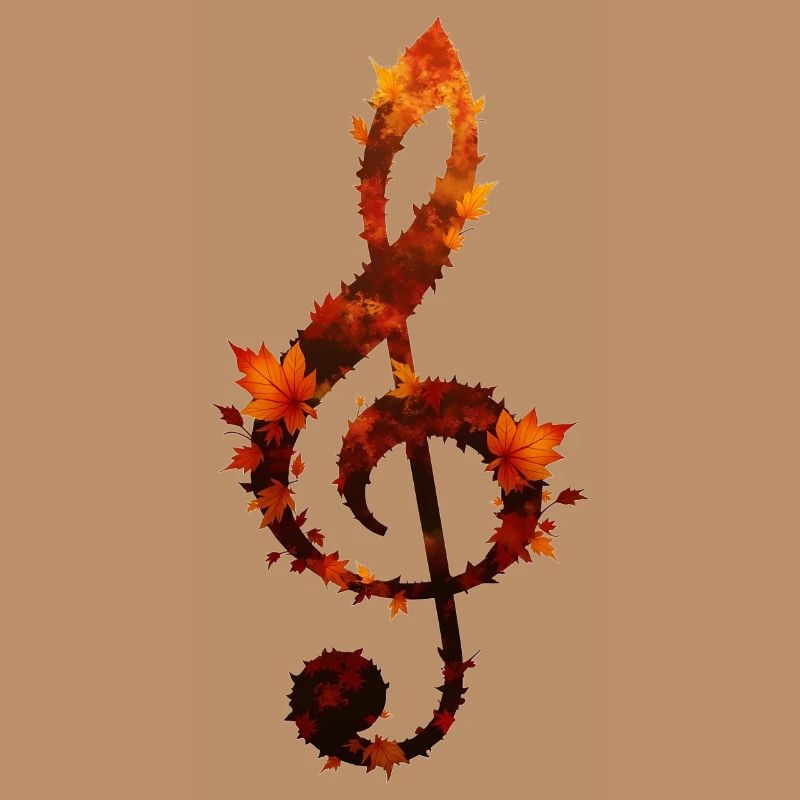 Herbstlicher Violinschlüssel