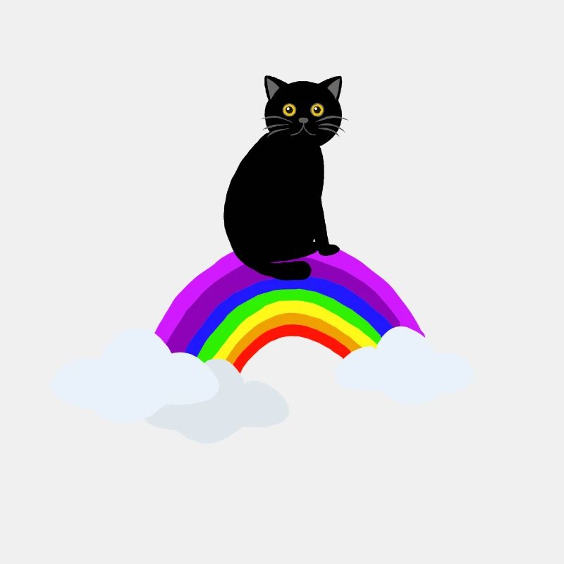 Chat arc-en-ciel