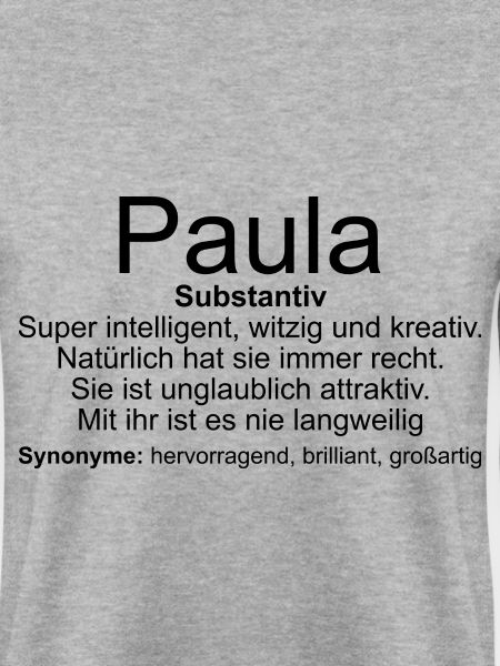 Name Definition Paula