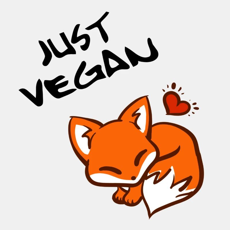 Just Vegan - Fox Geschenkidee Veganer Fuchs