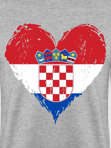 Kroatien Flagge Grunge used
