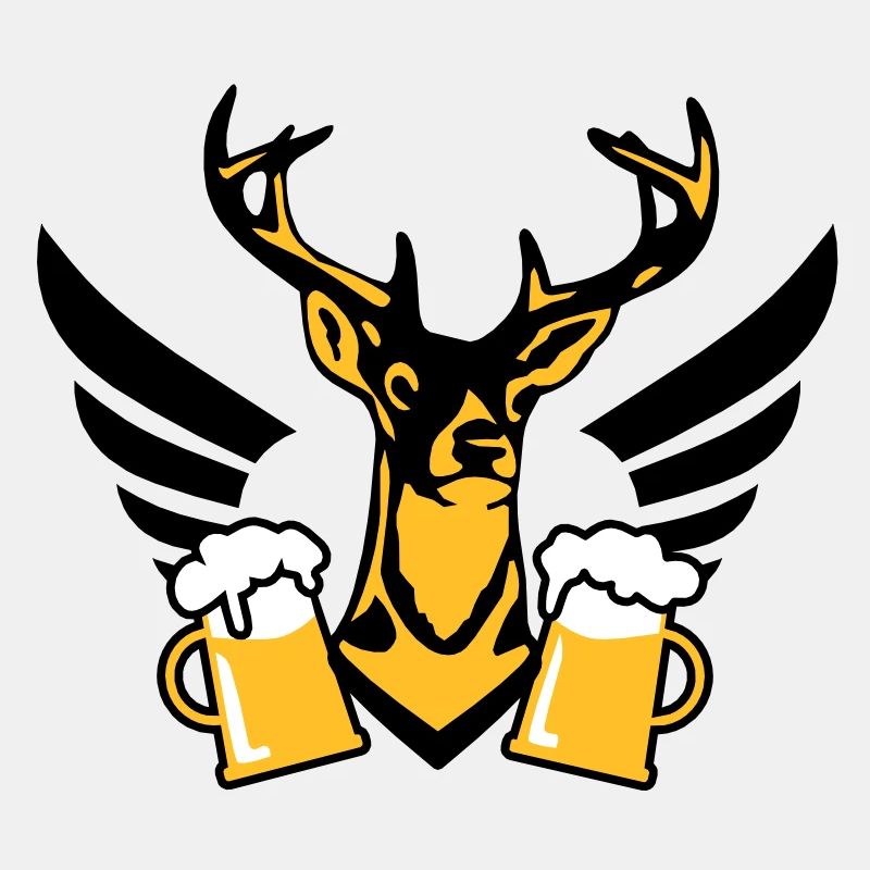 Chic Hirsch aile bière d'une chope de bière