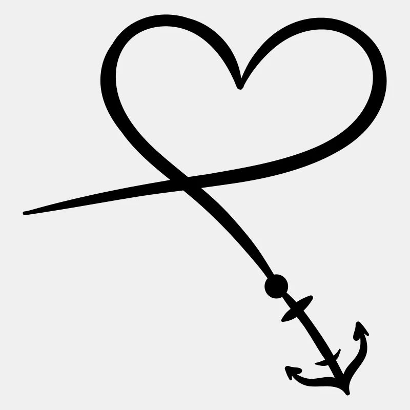 Herz Symbol Anker