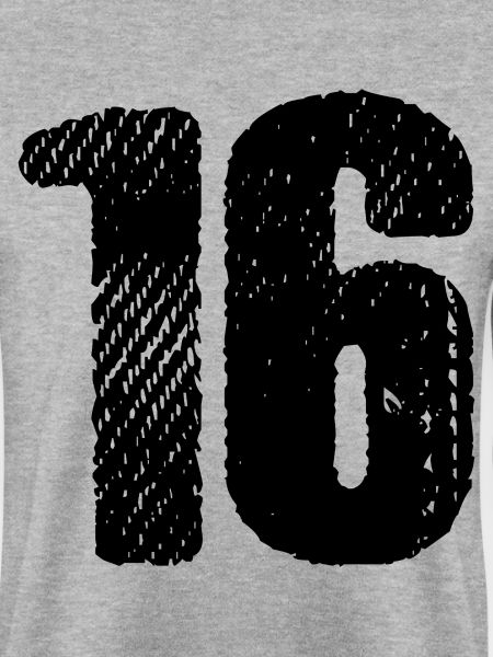 16 Zahl Trikot