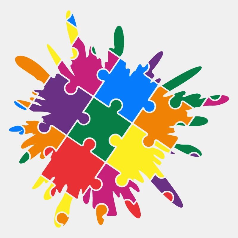 Autism Awareness Puzzle Bunter Spritzer