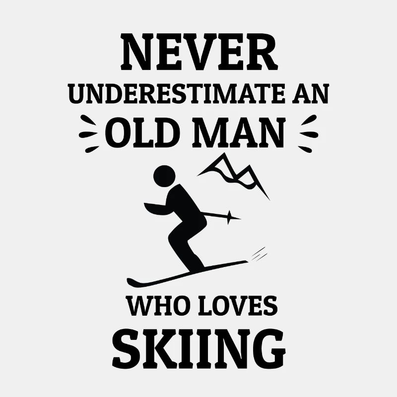 SKIING OLD MAN