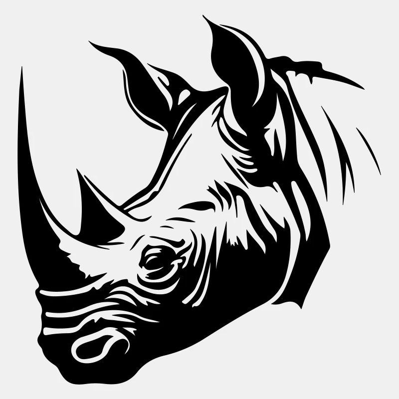 Nashorn Tier Silhouette