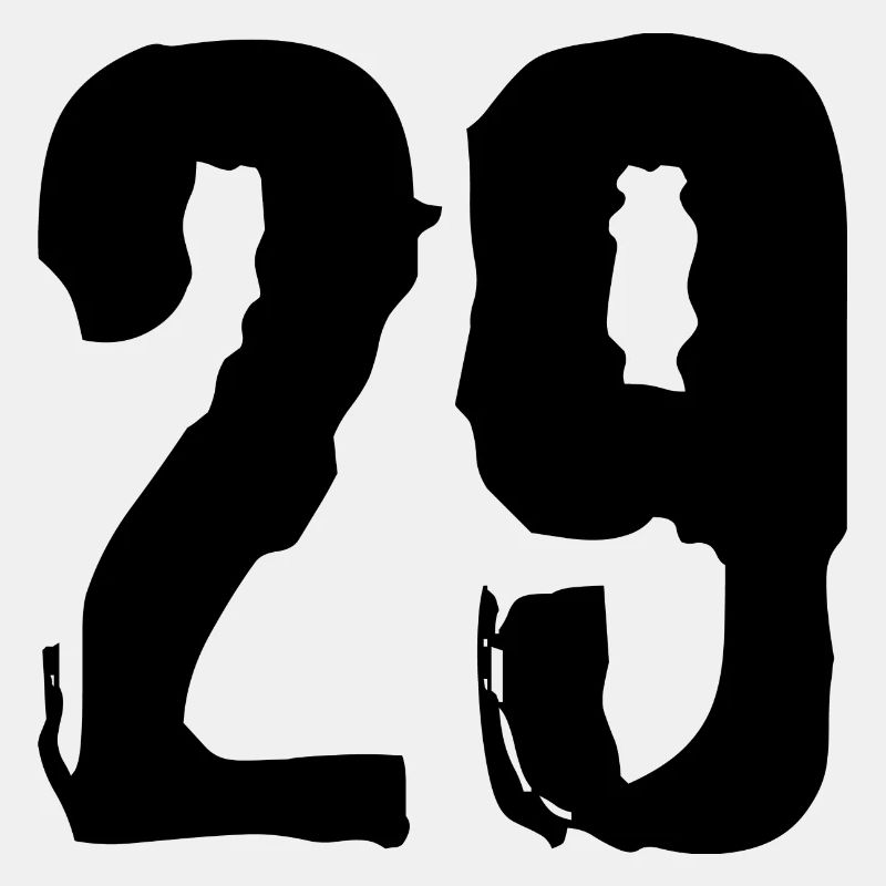 29 Zahl Trikot