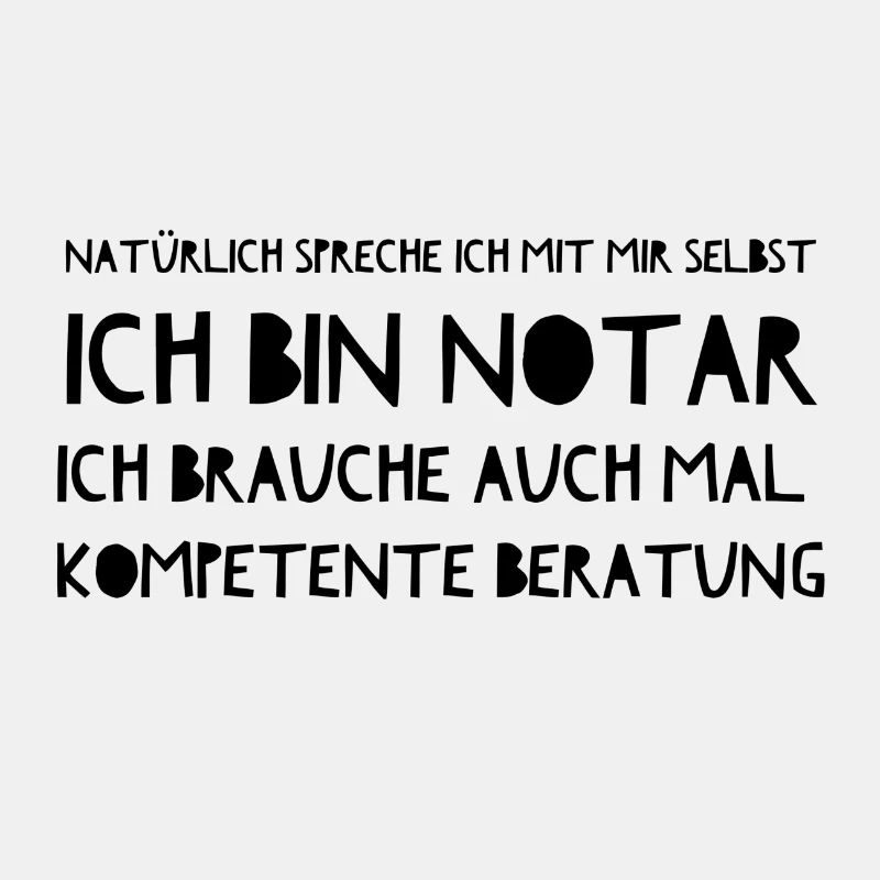 Geschenkidee Notar Kompetenz Selbstgespräch