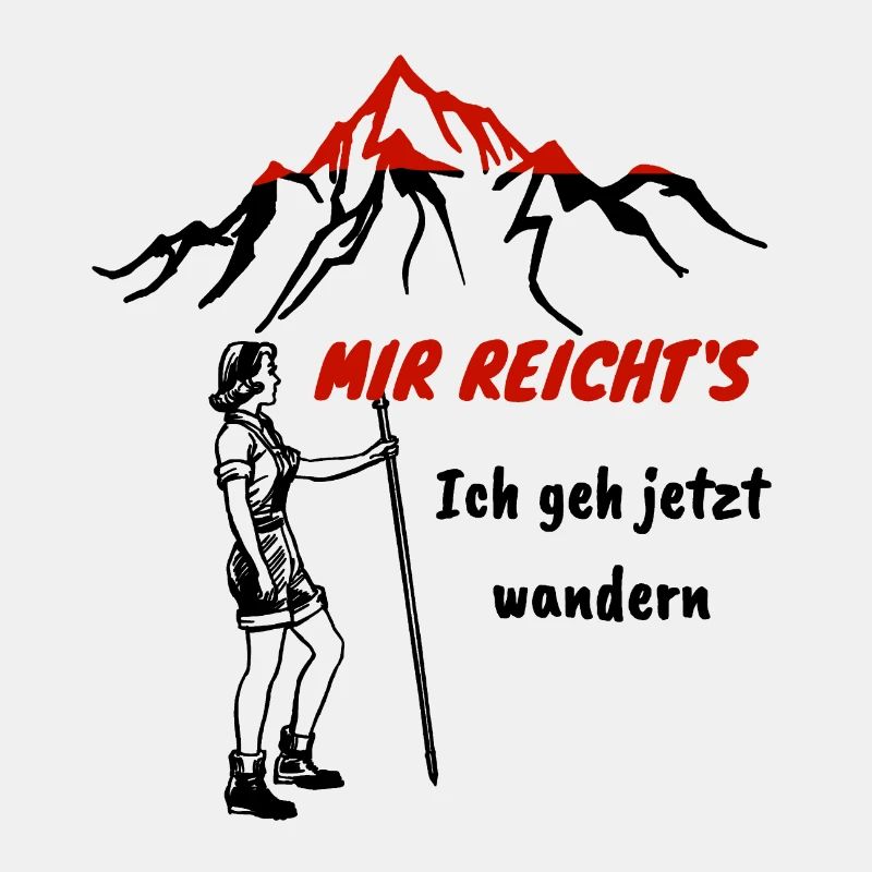 Lustige Wanderin