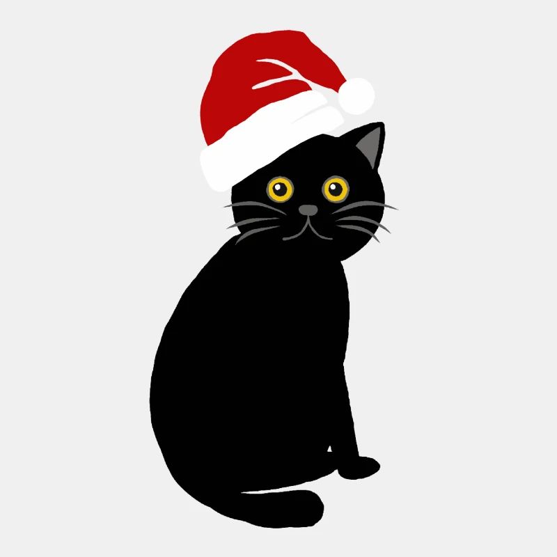 chat de Noël mignon chat de Noël
