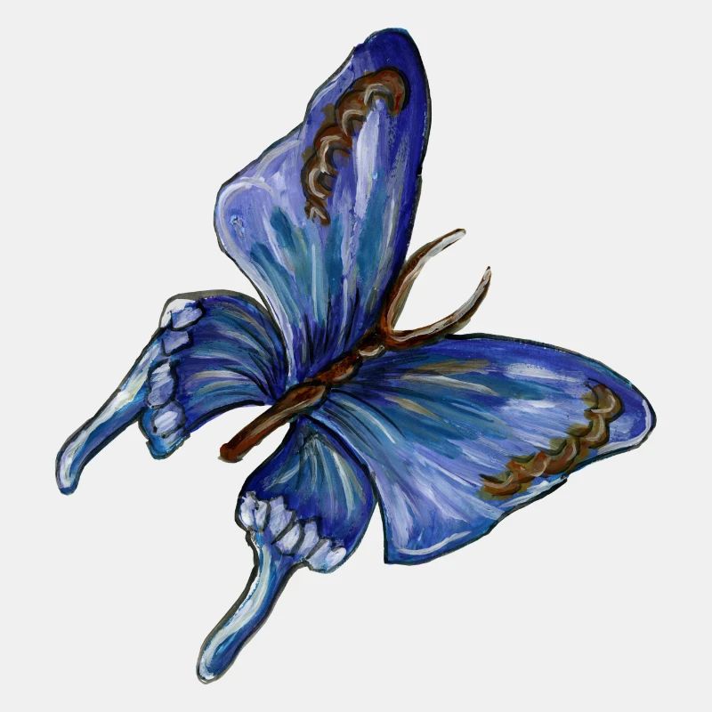 blauer Schmetterling