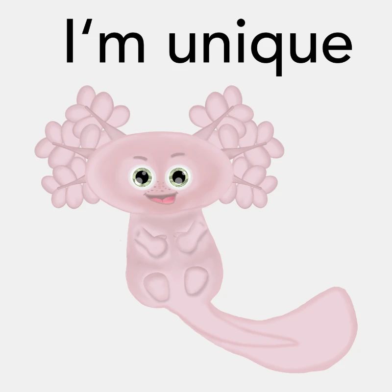 Ich bin einzigartig Axolotl