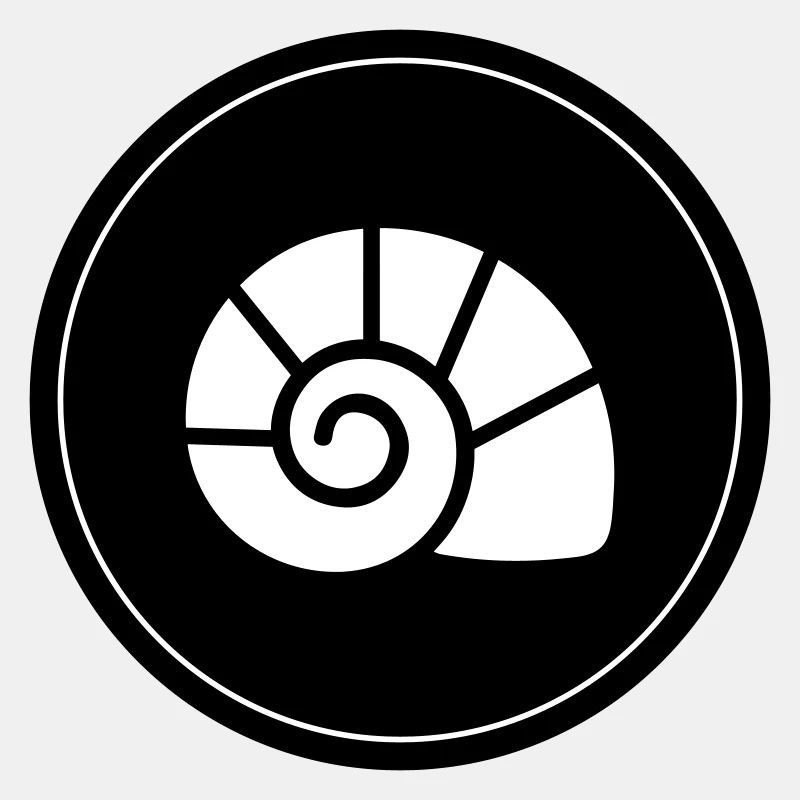 Muschel symbol Kreis