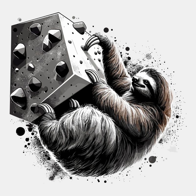Bouldering Sloth Gift