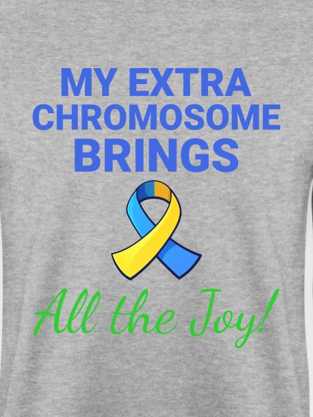 Down-Syndrom-Bewusstsein Joyful Extra Chromosom