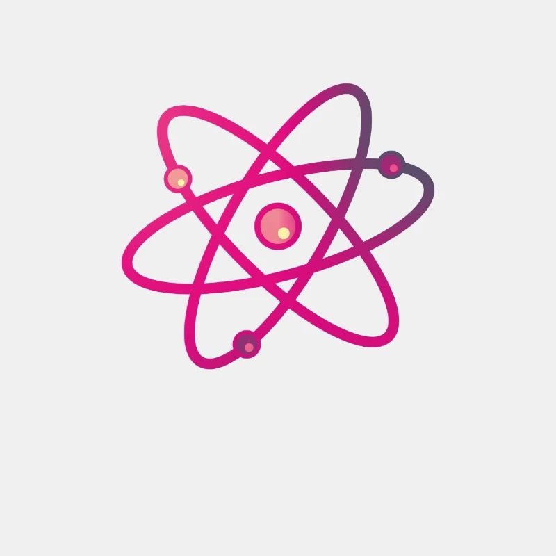 Buntes Atom Neutron Elektron