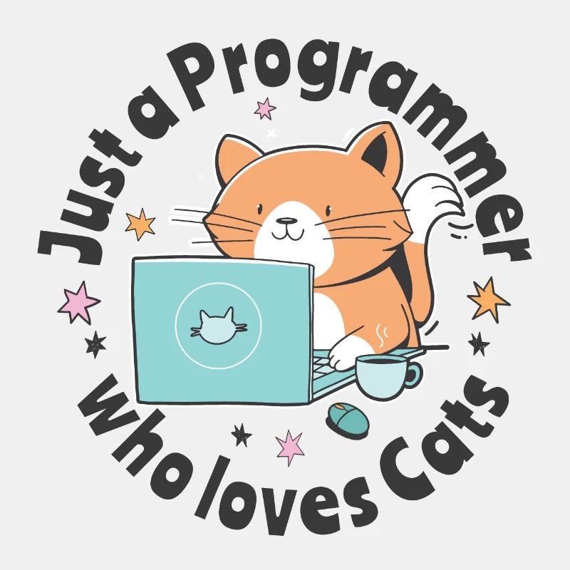 Nur ein Programmierer, der Katzen liebt