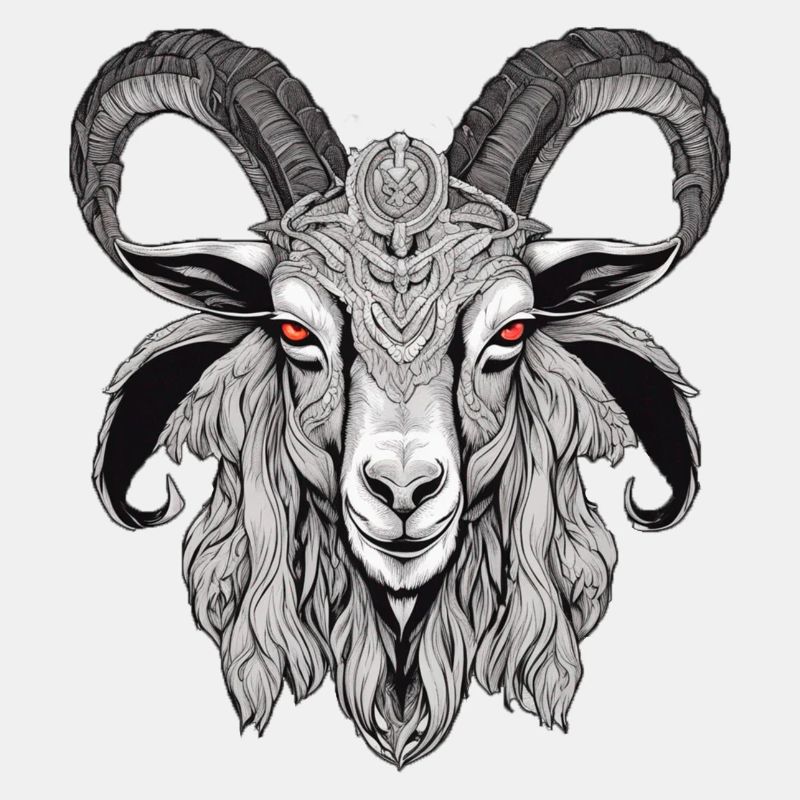 Satanische Baphomet-Ziege