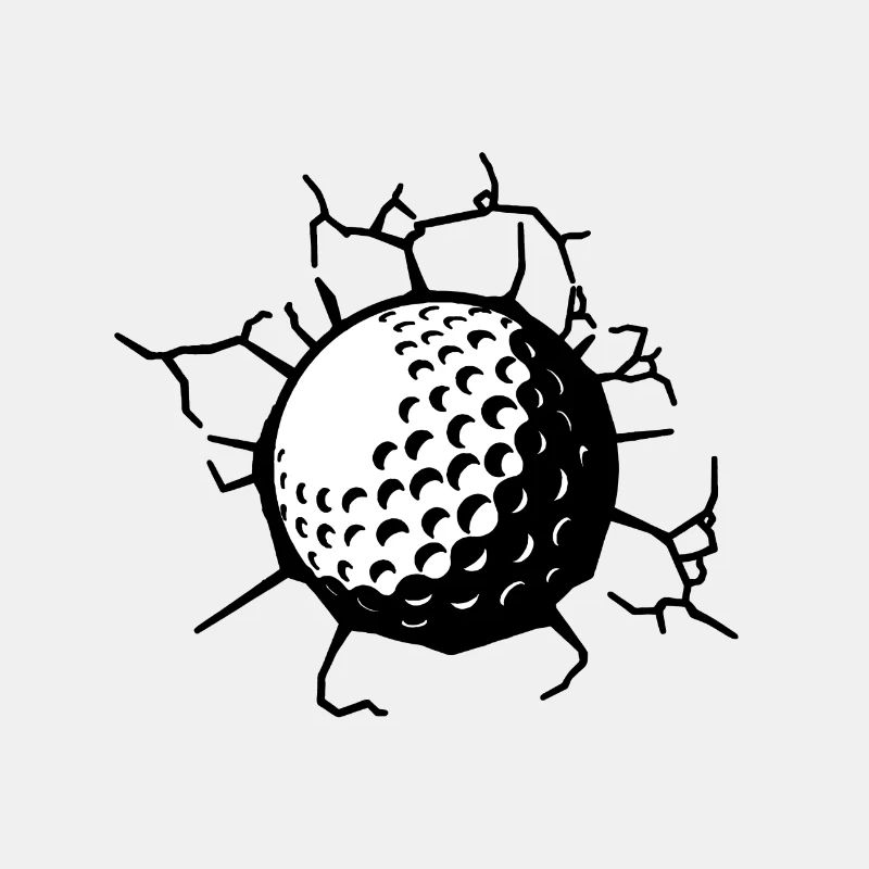 Balle de golf servir golfeur