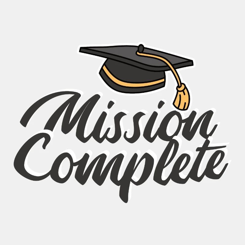 Mission abgeschlossen Schulabschluss