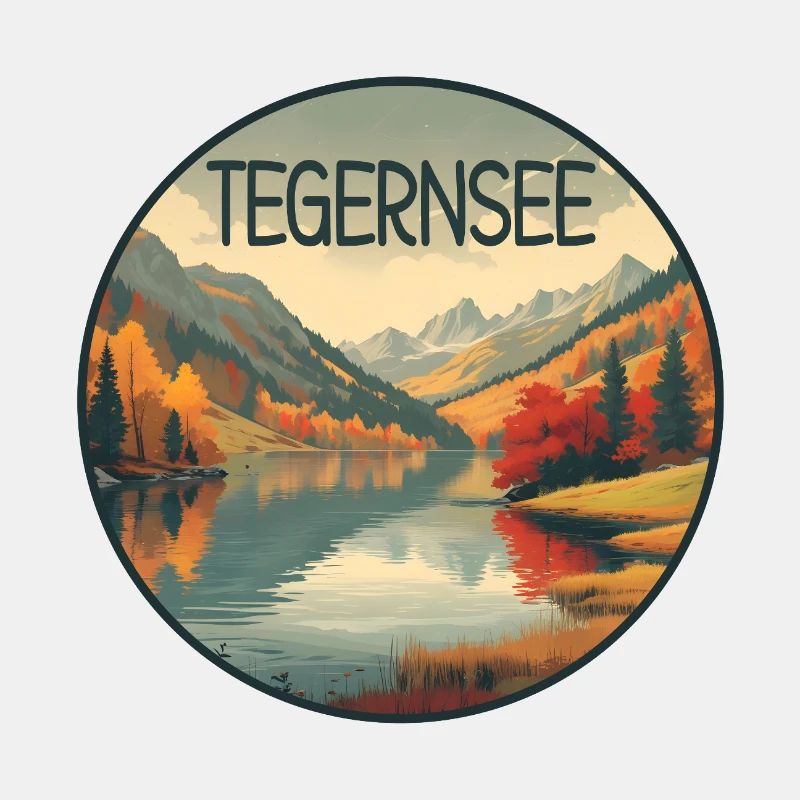 Tegernsee retro bergsee
