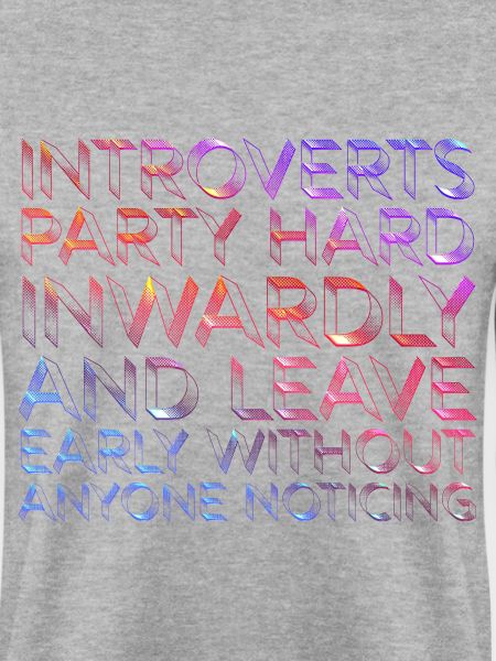 Introvertierte feiern innerlich hart