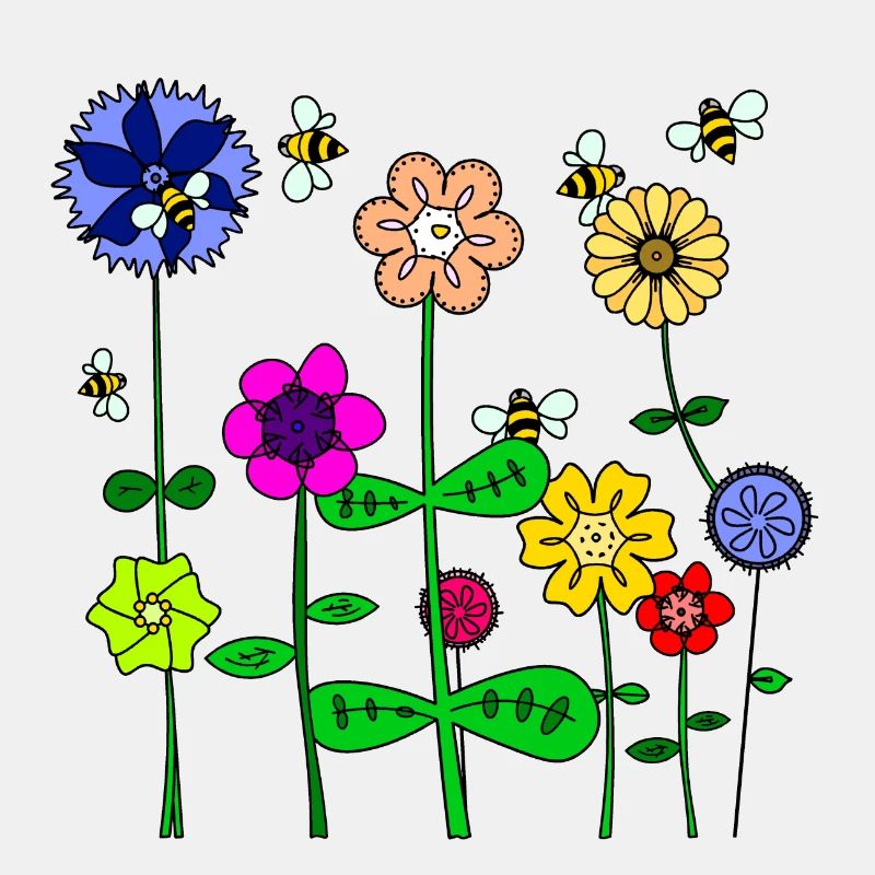 Blumen. Bunt und schön.