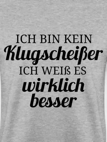Ich bin kein Klugscheißer