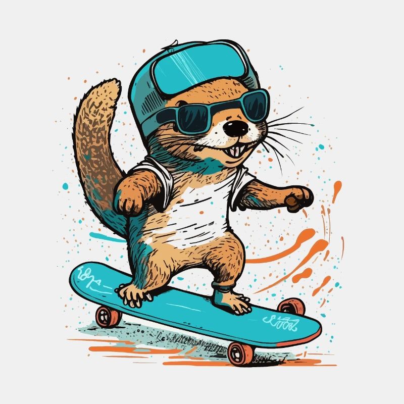 Otter-Skateboarding