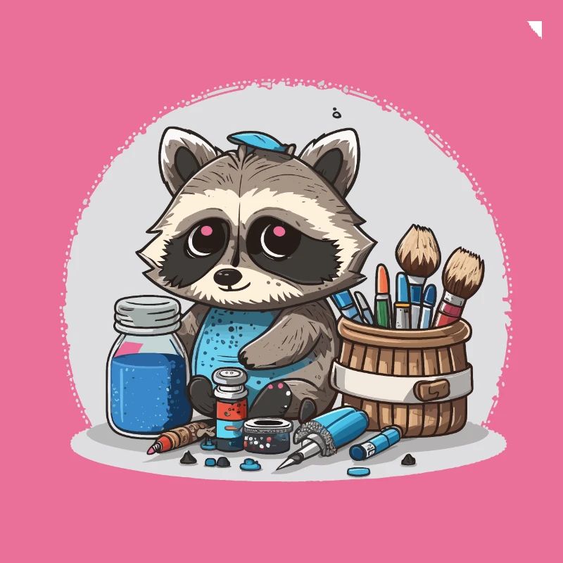Schlauer Waschbär