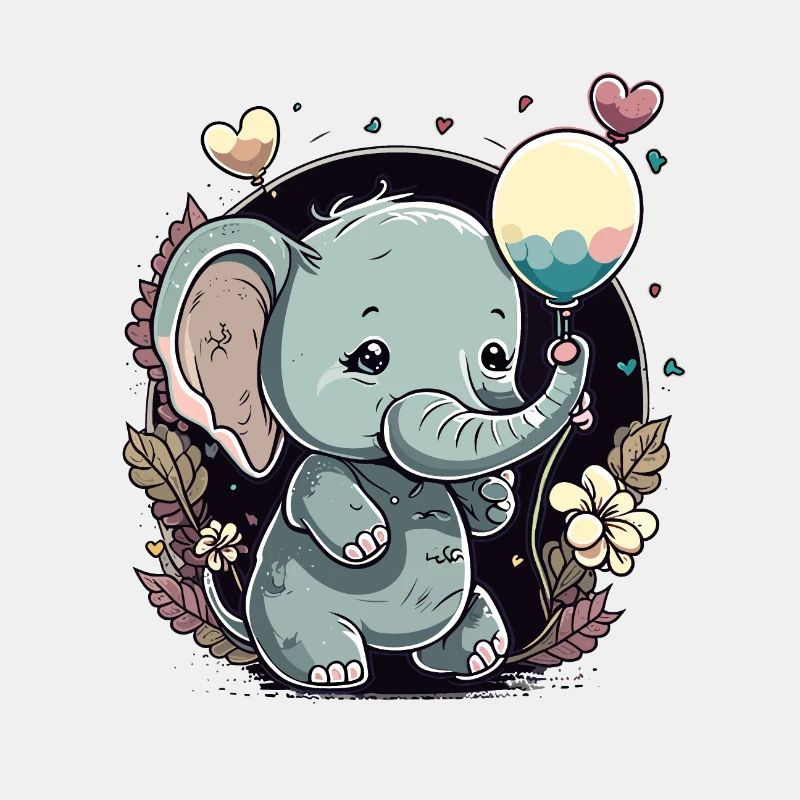 Baby-Elefanten-Liebe