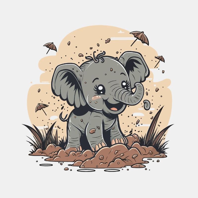 Verspielter Elefant