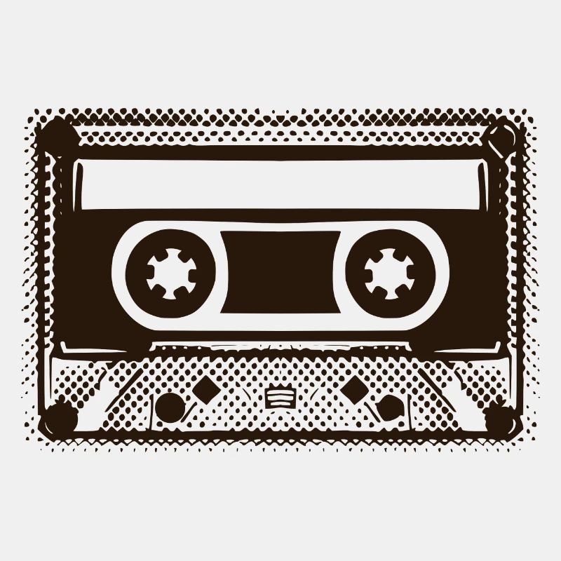 Mixtape cassette rétro pour l’étiquetage
