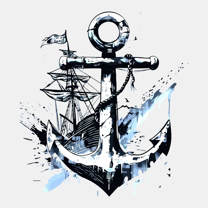 Anker Schiff Segelschiff Kunst Matrose Seemann