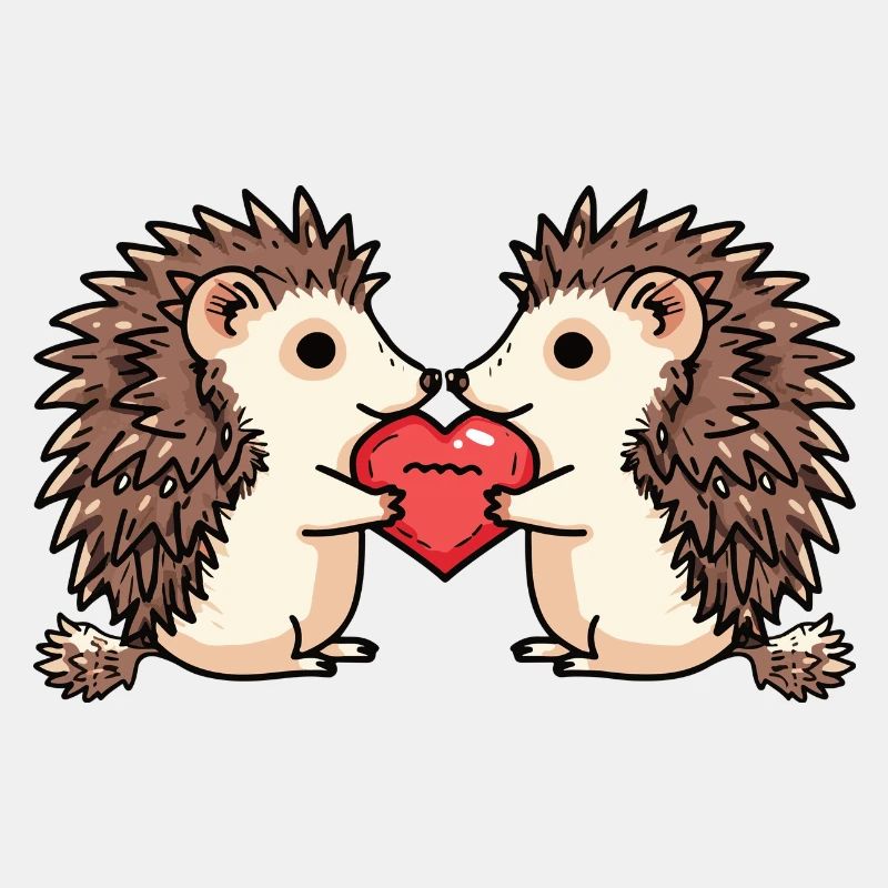 Igel Paar Valentinstag