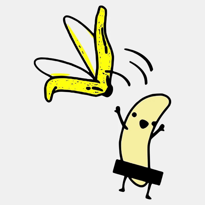 Banane ohne Schale
