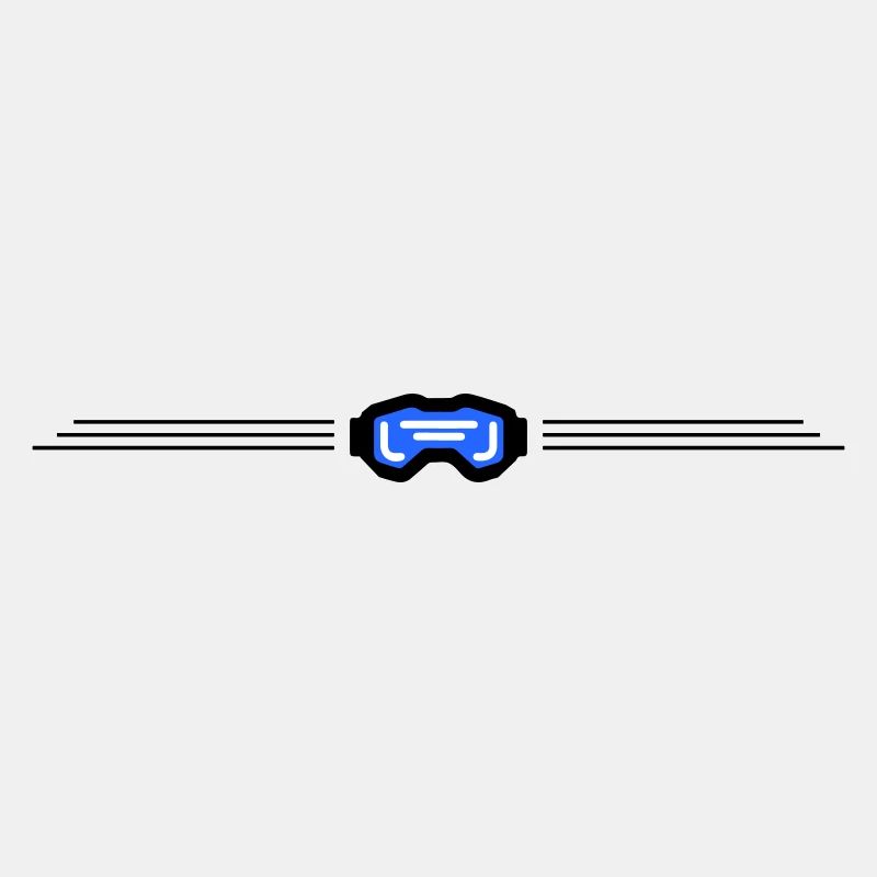 Ski Goggles Symbol Element Ski
