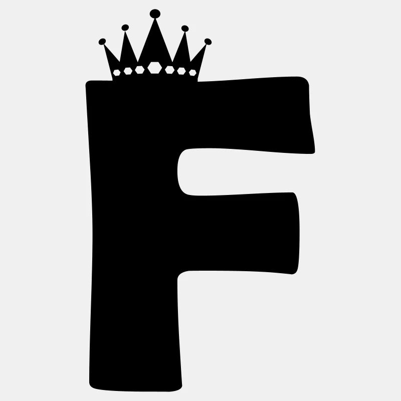 buchstabe F Krone