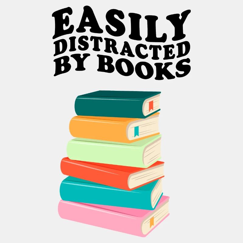 Facilement distrait par les livres Rétro Vintage Lecture