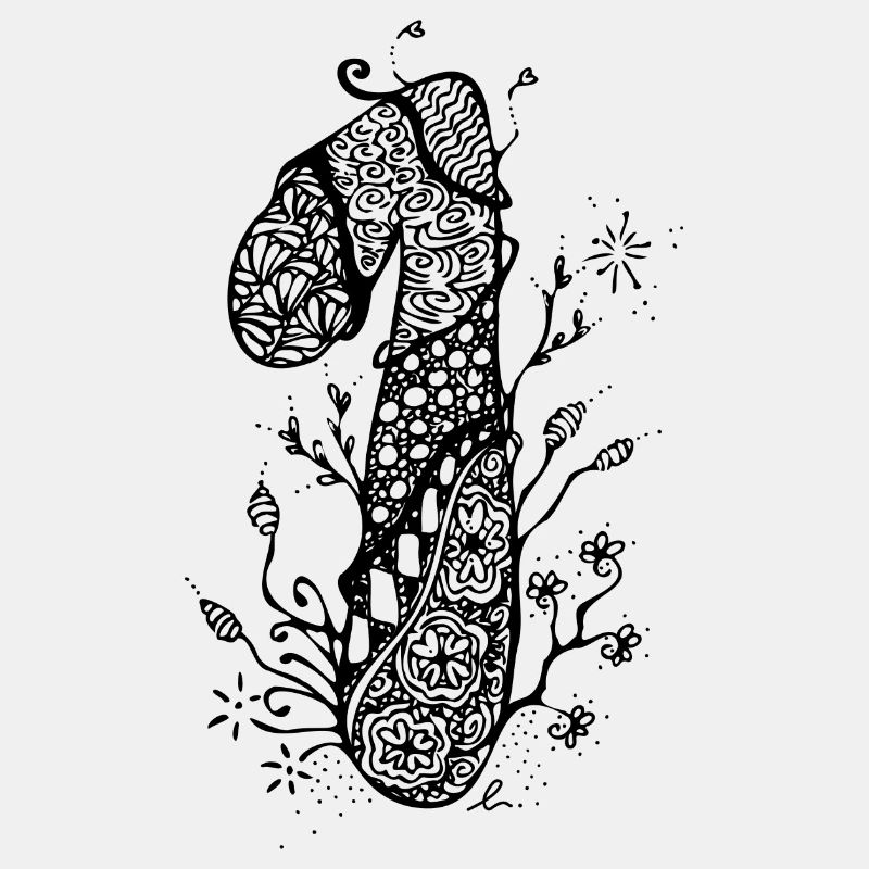 1 Zentangle Noir