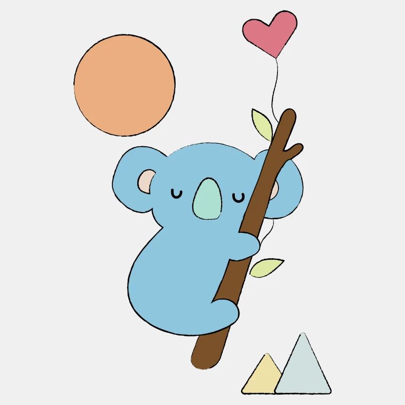 Koala mit Herz - Geschenkidee - Geschenk