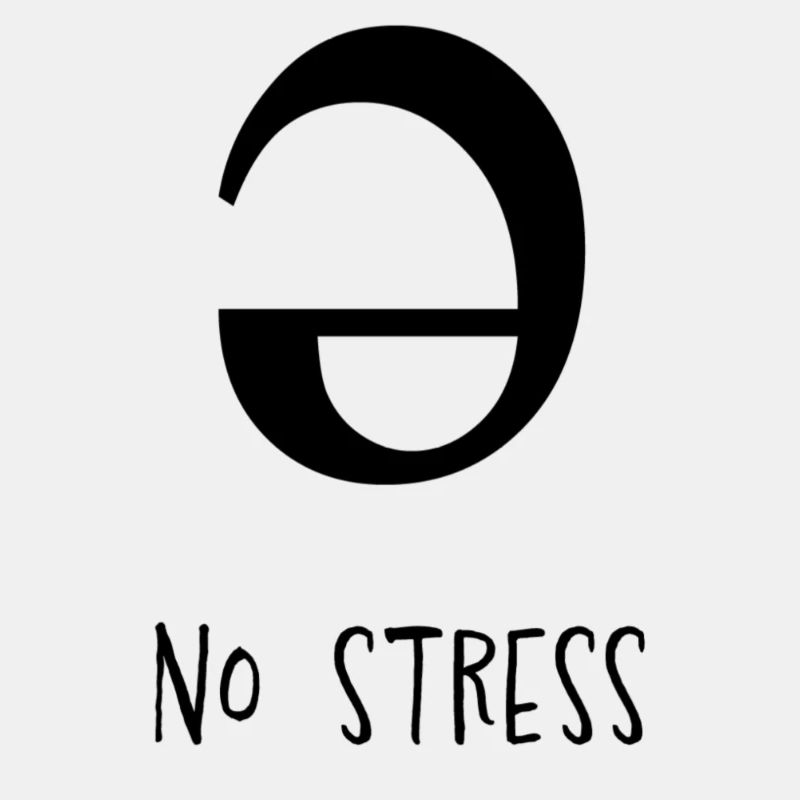 /Schwa/ no stress - schwarz