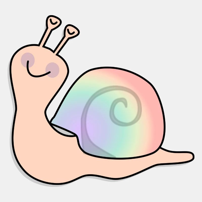 Regenbogen Schnecke