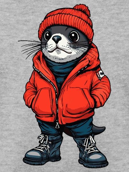 Robbe Tier Lustig Winter