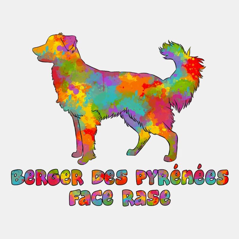 Shepherd of the Pyrenees Face Rase Multicolore