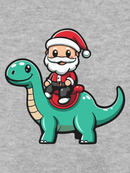 Dinosaurier brontosaurus Weihnachtsmann