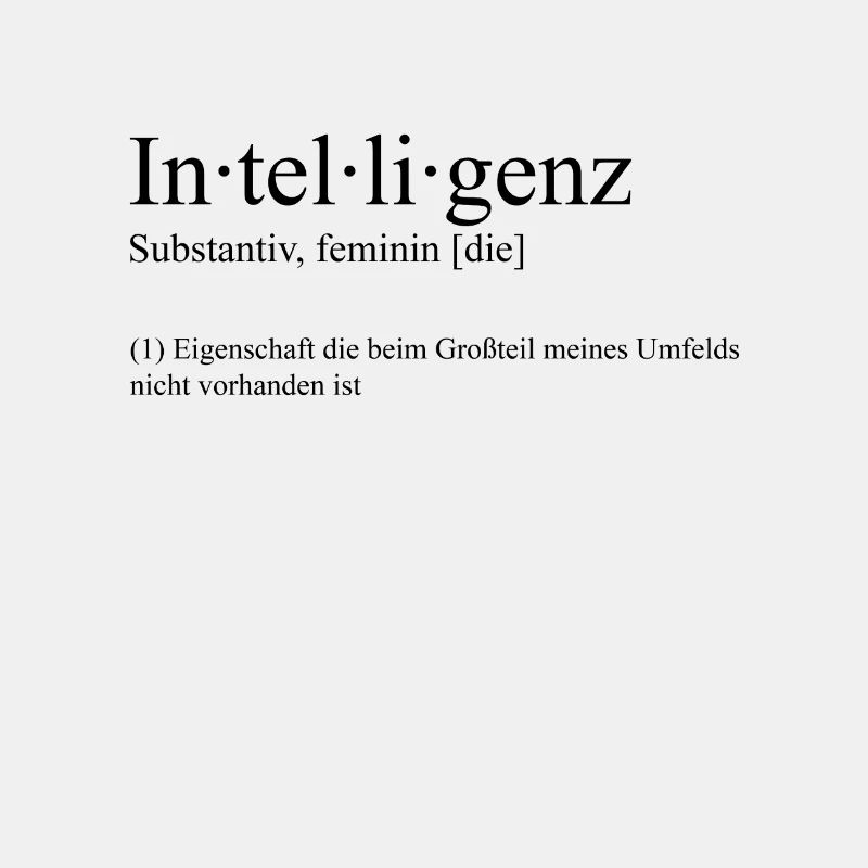 Définition de l'intelligence (drôle)